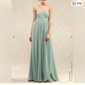 Jenny Yoo‎ Collection NWT Aidan Dress in Morning Mist Luxe Chiffon- Size 8